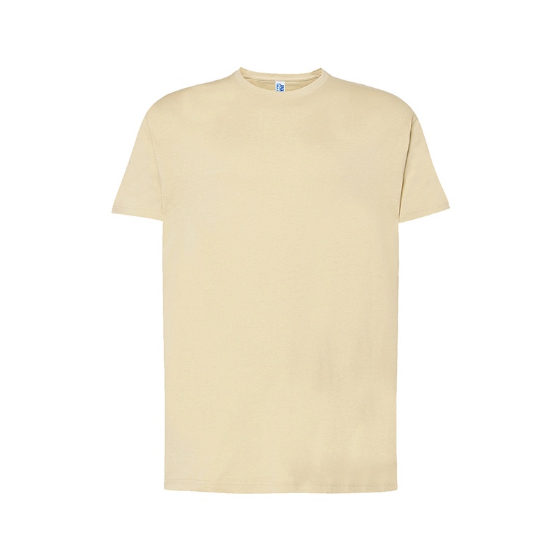 T-Shirt da Uomo a Maniche Corte Girocollo Regular butter cream