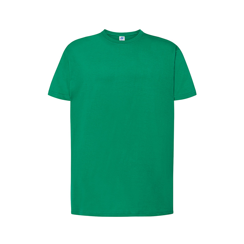 JHK T-Shirt da Uomo a Maniche Corte Girocollo Regular Kelly Green
