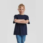 Fruit of The Loom T-shirt da bambini a maniche corte Valueweight navy