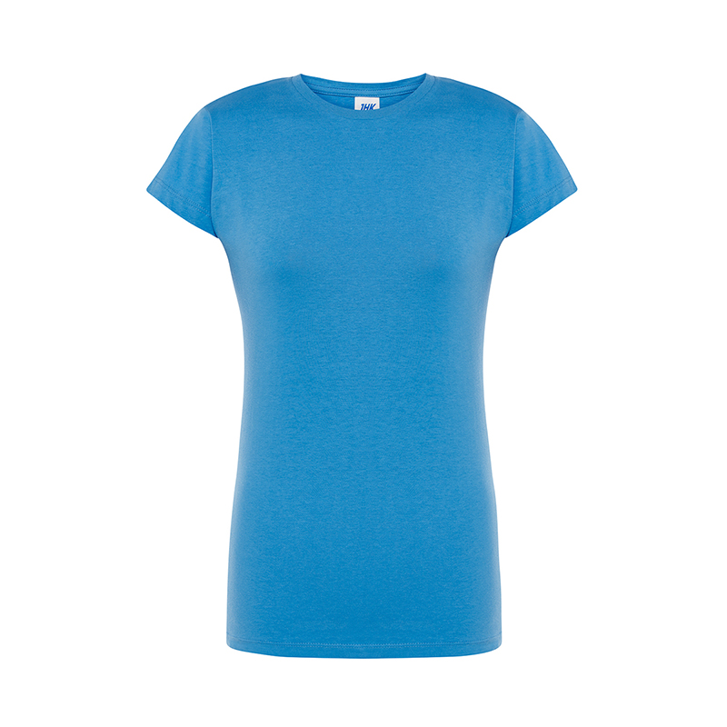 JHK T-Shirt Donna Girocollo Regular Azzurro