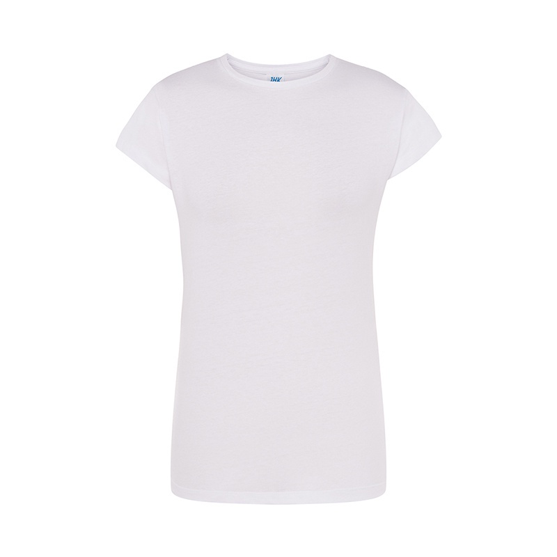 T-Shirt da Donna a Maniche Corte Girocollo Regular bianco