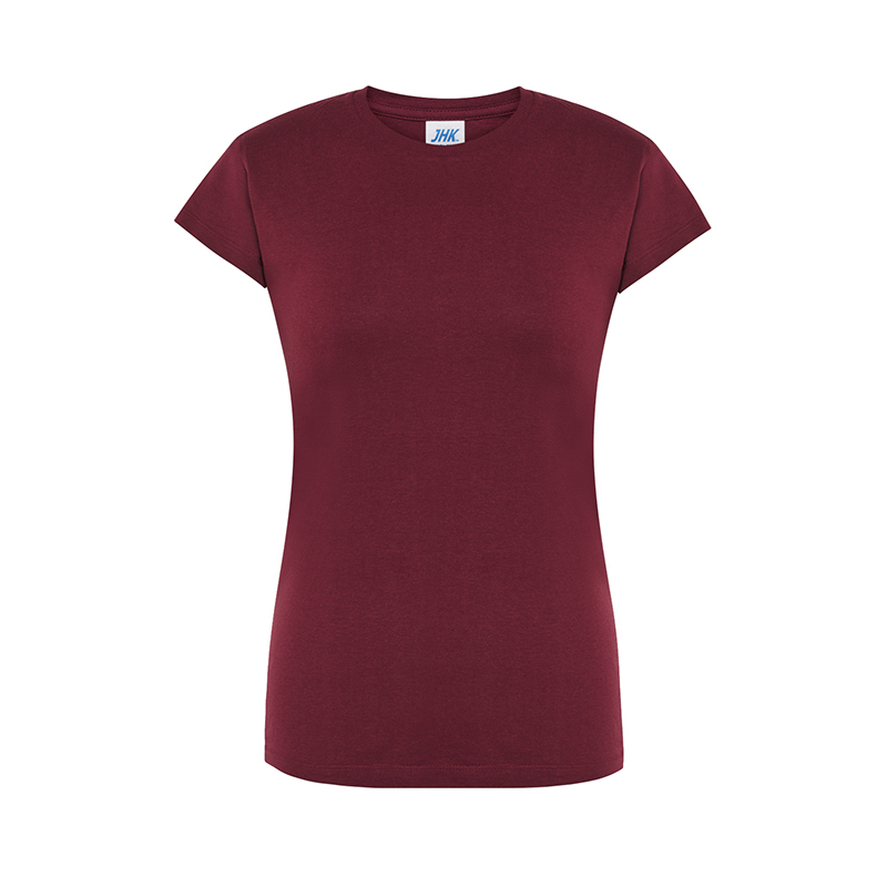 JHK T-Shirt Donna Girocollo Regular burgundy
