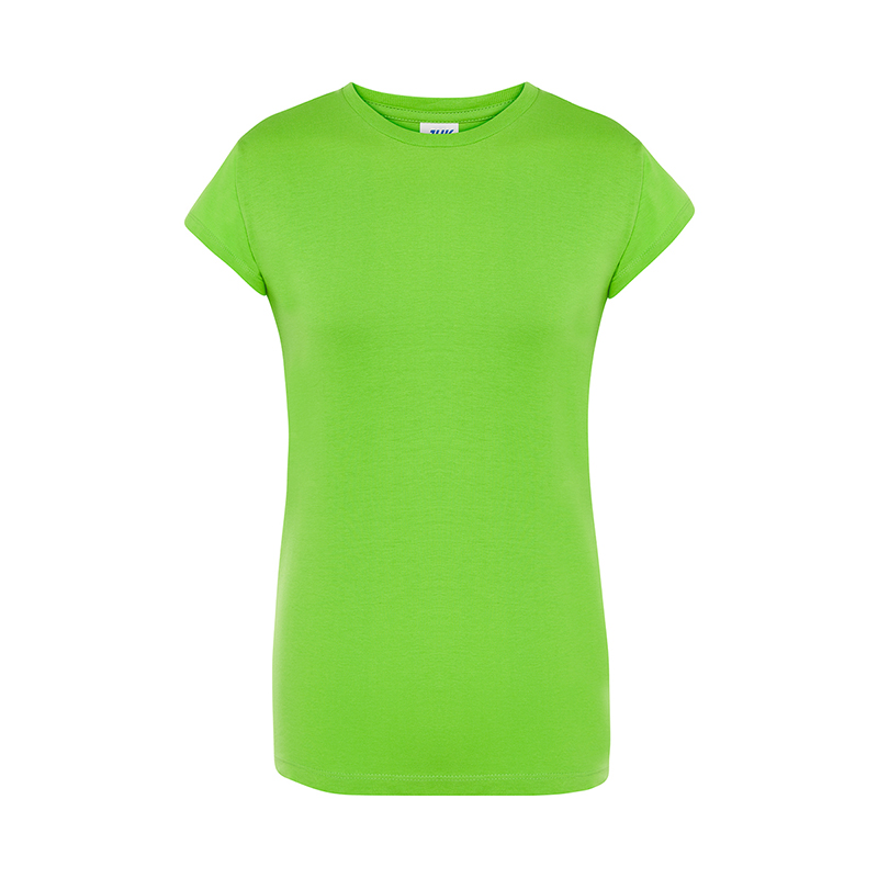 T-Shirt da Donna a Maniche Corte Girocollo Regular Lime
