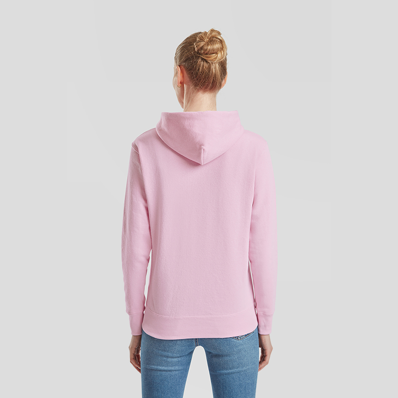 Fruit of the Loom Felpa con Cappuccio da Donna Classic rosa