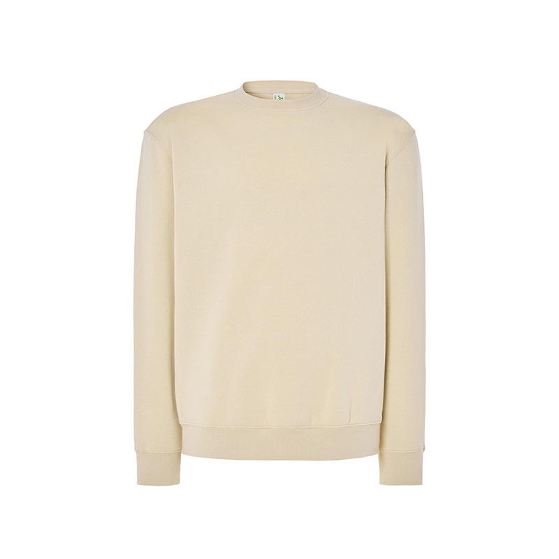 JHK T-Shirt Felpa Girocollo Unisex Premium butter cream