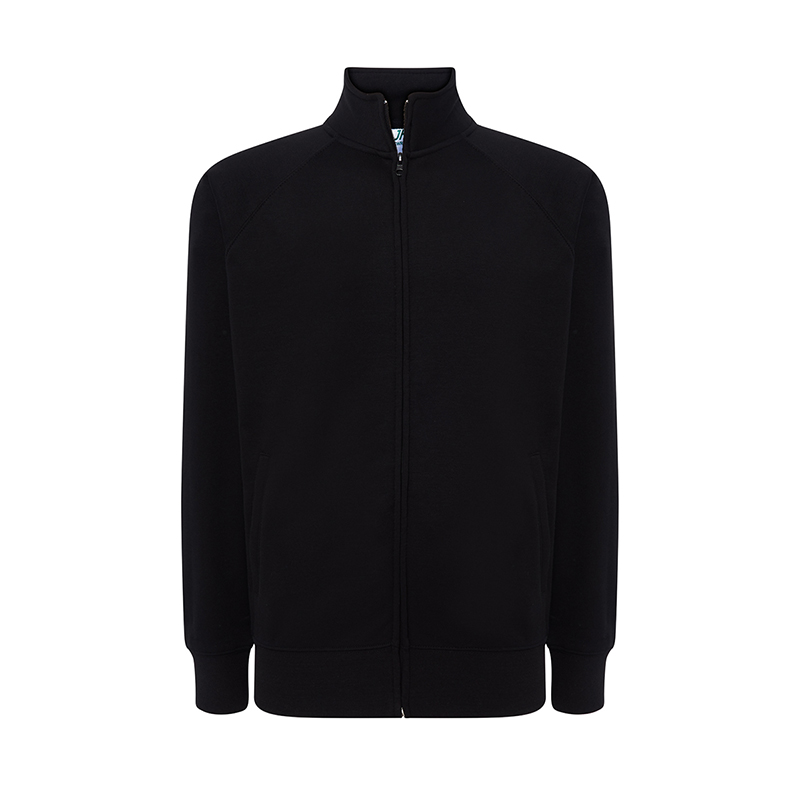 JHK T-Shirt felpa da Uomo con Cerniera invisibile Full Zip