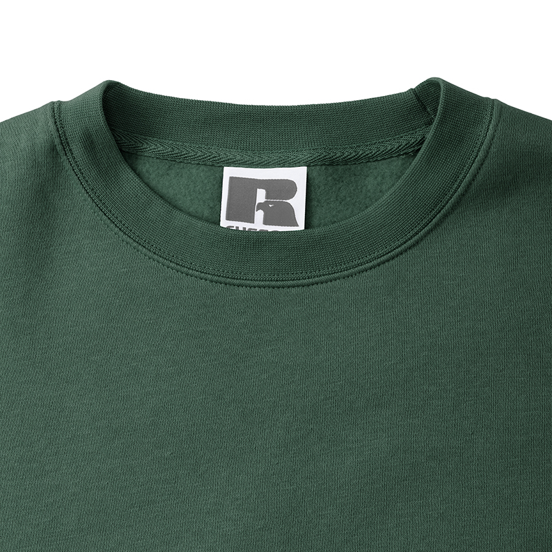 Russell Felpa Girocollo da Uomo Authentic verde bottiglia