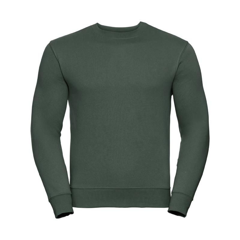 Russell Felpa Girocollo da Uomo Authentic verde bottiglia