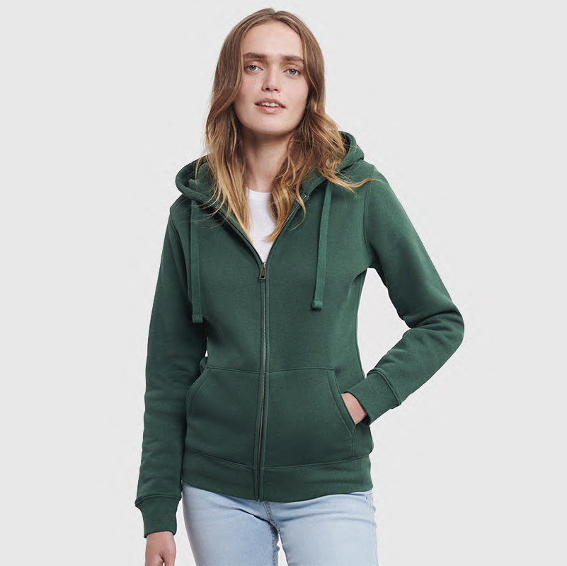 Felpa con Zip e Cappuccio da Donna Authentic