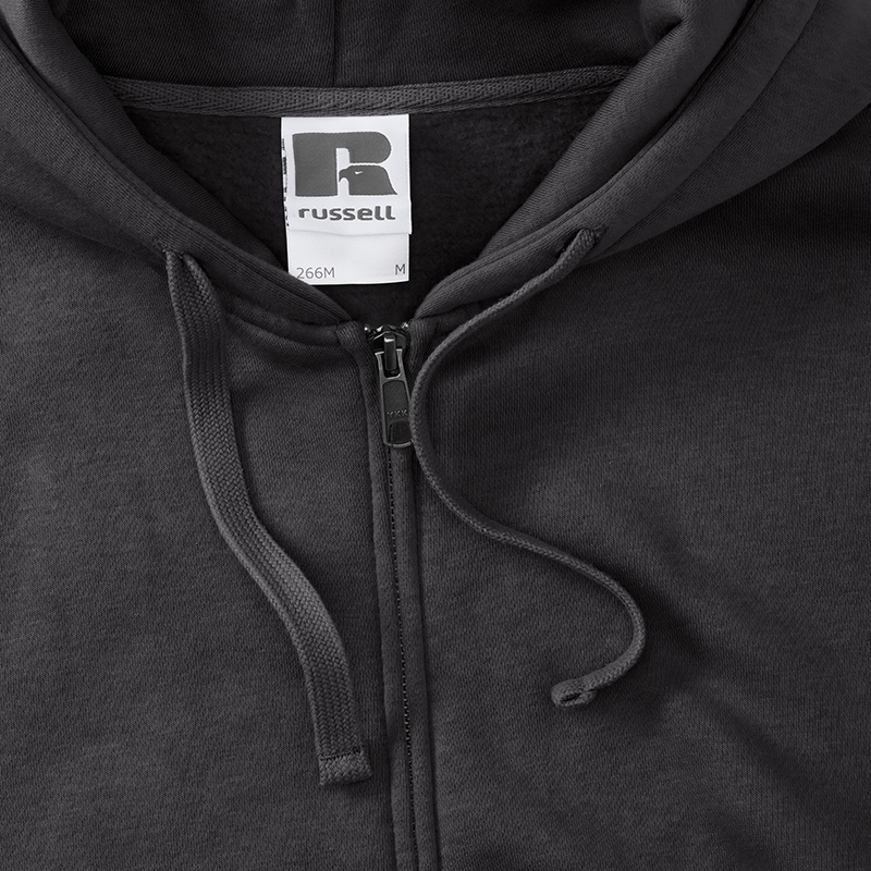 Russell Felpa da Uomo con Cappuccio e Zip Authentic nero