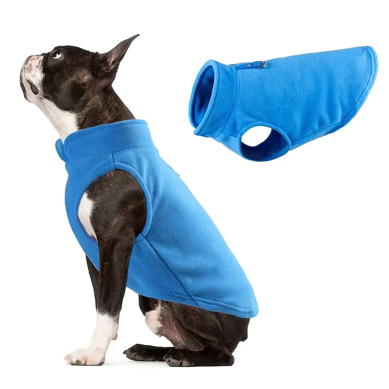 Gilet in pile per cani e gatti scegli il tuo ricamo personalizzato