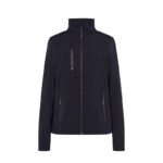 JHK T-Shirt Giacca Softshell da Donna con zip e tessuto interno in pile navy