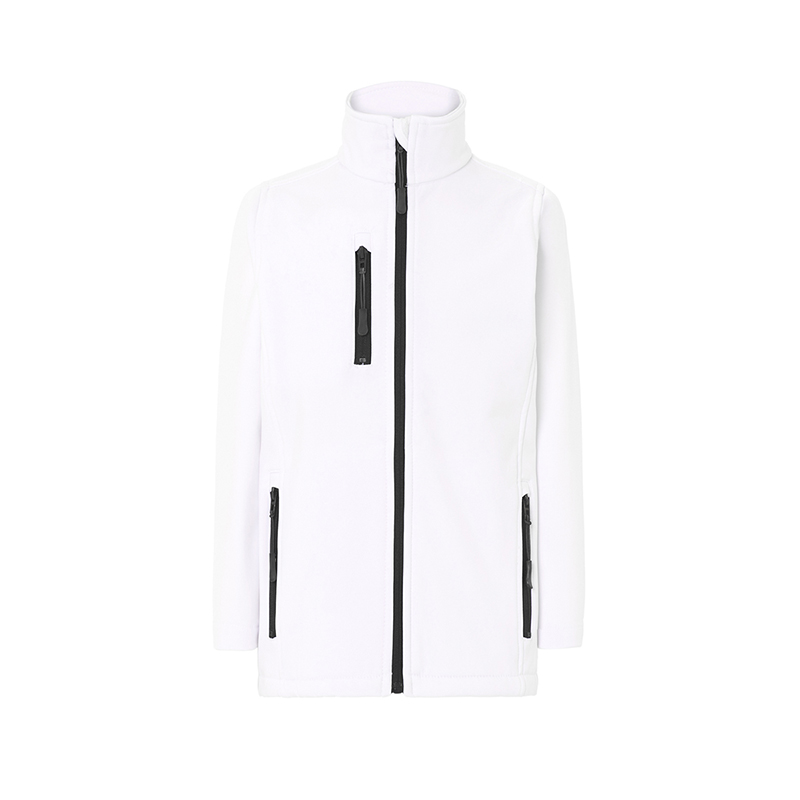 JHK Giacca Softshell Impermeabile da Bambini Invernale bianco