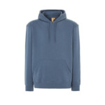 JHK T-Shirt Felpa Unisex Teide con Cappuccio con tasca a marsupio steel blue