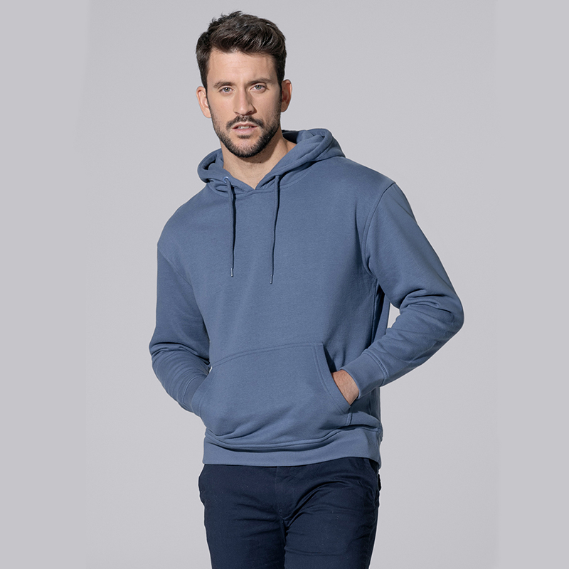 JHK T-Shirt Felpa Unisex Teide con Cappuccio con tasca a marsupio