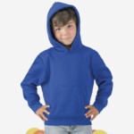 JHK T-Shirt Felpa da Bambini con Cappuccio Premium