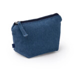 Pochette in Denim Riciclato con chiusura con zip