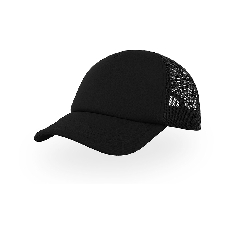Atlantis Rapper Cappellino Unisex 5 pannelli con visiera nero