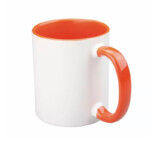 Craftelier Tazza in Ceramica per Sublimazione 350 ml bianco arancio