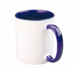 Craftelier Tazza in Ceramica per Sublimazione 350 ml bianco blu navy