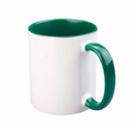 Craftelier Tazza in Ceramica per Sublimazione 350 ml bianco verde scuro