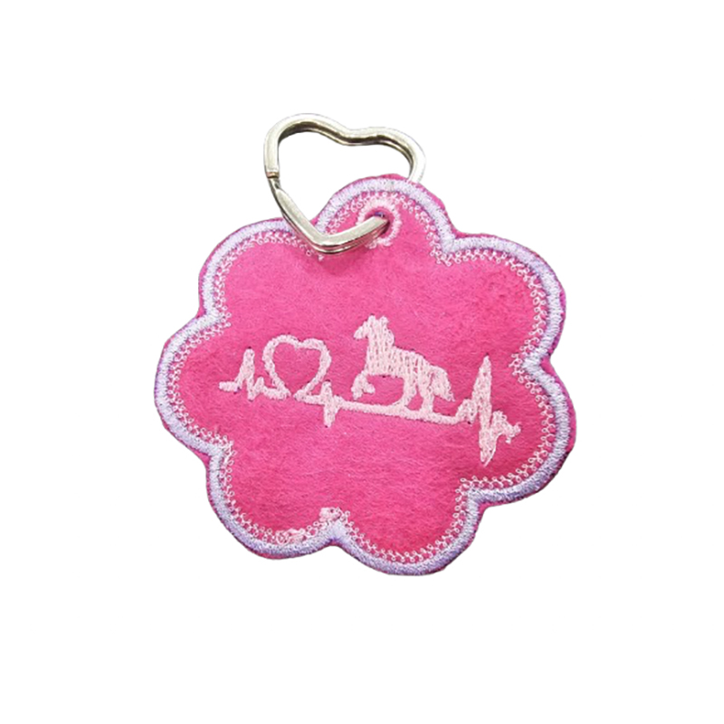 Portachiavi Personalizzato Fiore fucsia