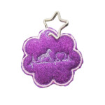 Portachiavi Personalizzato Fiore viola