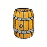 Toppa Patch Termoadesiva botte di vino