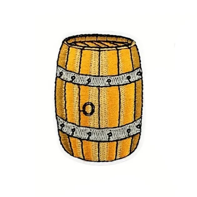Toppa Patch Termoadesiva botte di vino