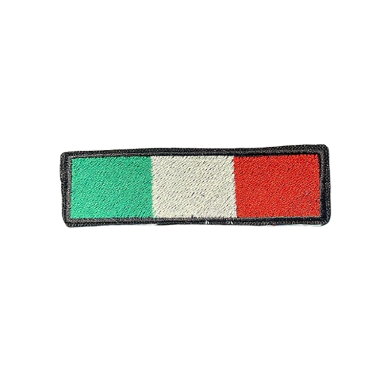 Toppa Patch Bandiera Italiana Ricamata misura 9 x 3 cm