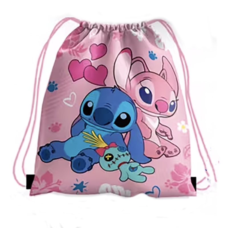 Sacca per bambini "Lilo & Stitch" - Rosa (carica il tuo design) - immagine 2