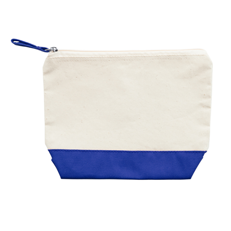 Beauty case bicolore con zip modello Doel