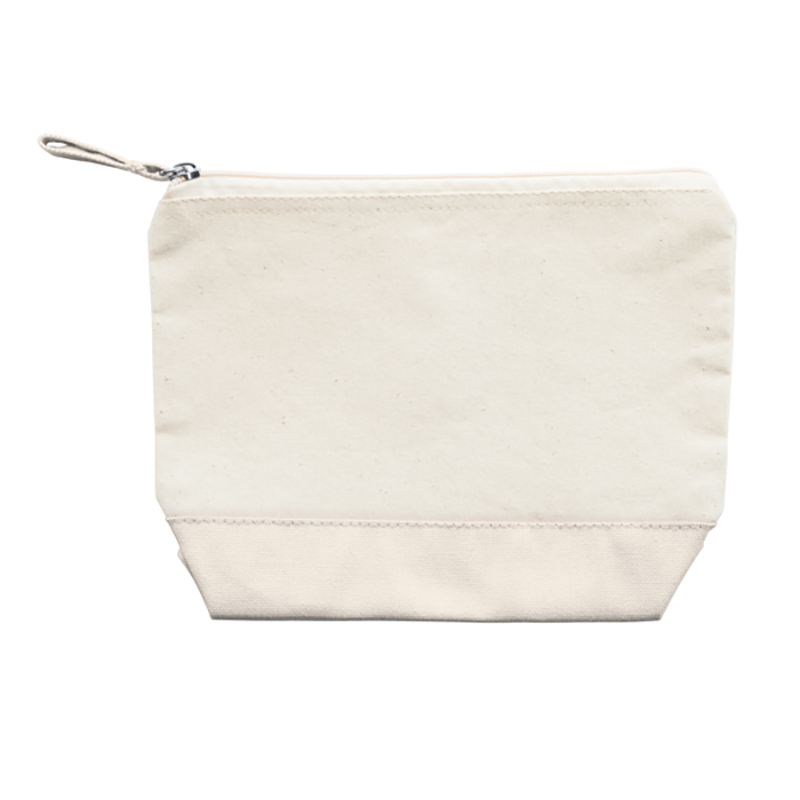 Beauty case bicolore con zip modello Doel