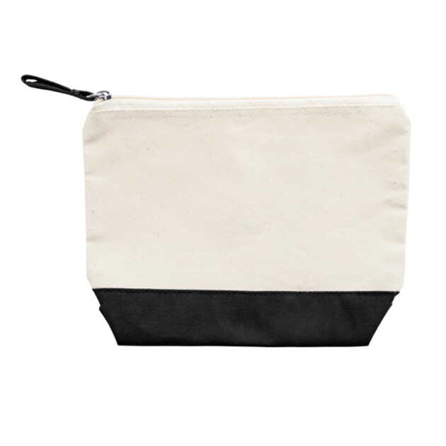 Beauty case bicolore con zip modello Doel