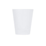 Bicchiere sublimatico in vetro satinato modello Nesan bianco