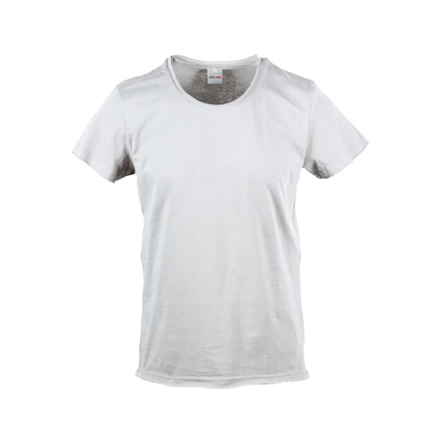Vesti T-shirt uomo girocollo a maniche corte taglio vivo (stampa il tuo design)