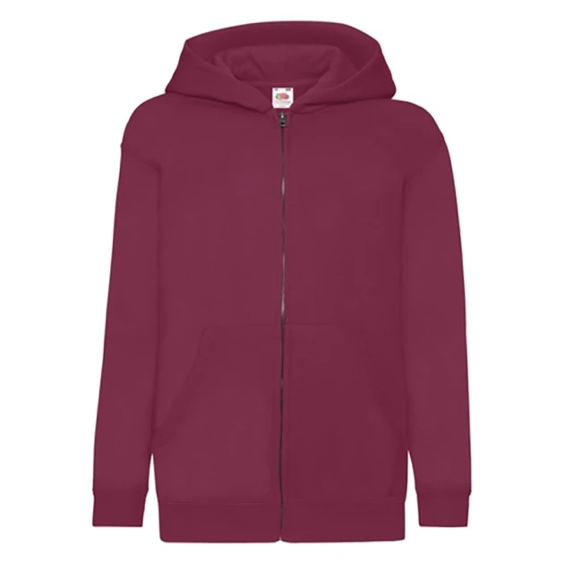 Fruit of the Loom Felpa Classic da bambino con cappuccio e zip